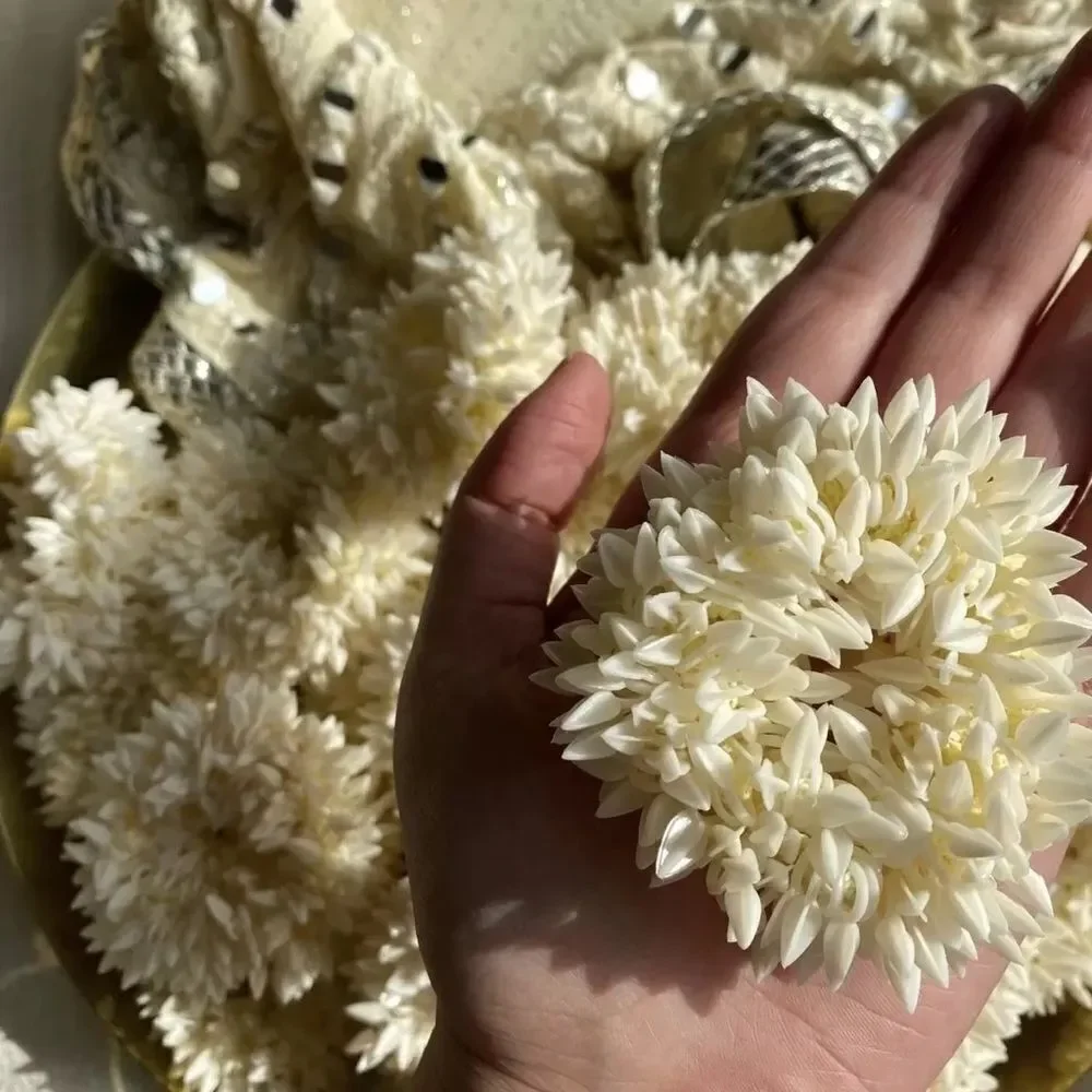 SOKORA JEWELS Jasmine Flowers Hair Scrunchie